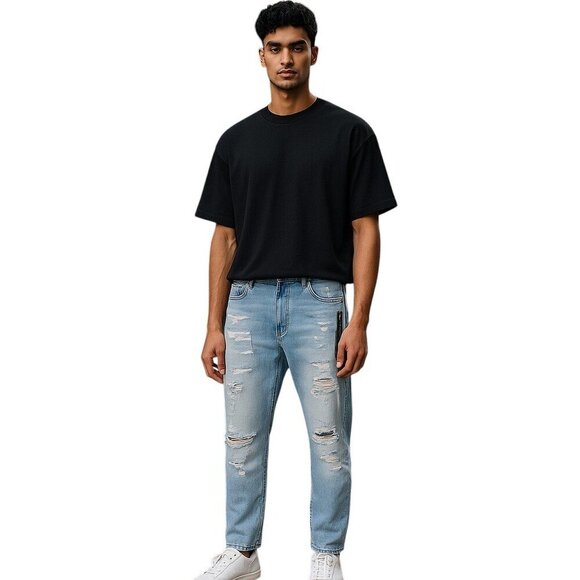 Cult Of Individuality Rebel Straight Jeans Japanese Selvedge Denim Men's 44x34 - Picture 1 of 6